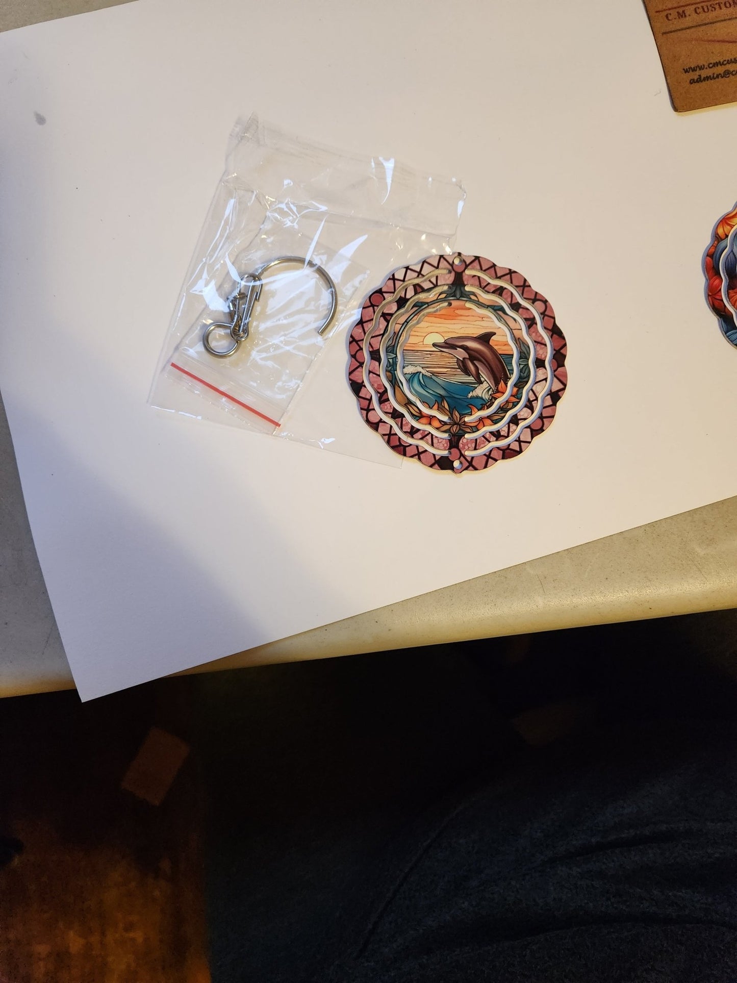 Dolphin 3 inch spinner - CM Custom CreationsDolphin 3 inch spinnerSpinnerCM Custom Creations