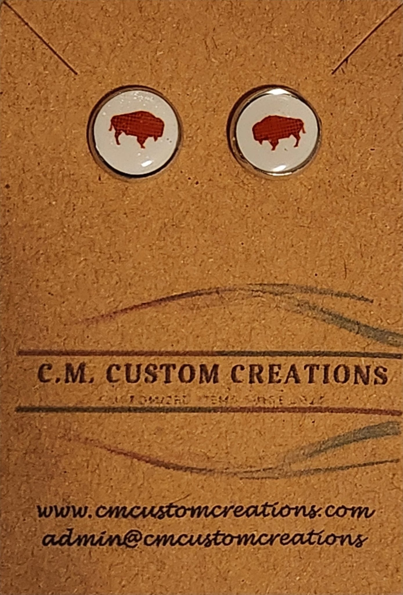 Plaid Buffalo Earrings - CM Custom CreationsPlaid Buffalo EarringsearringsCM Custom Creations