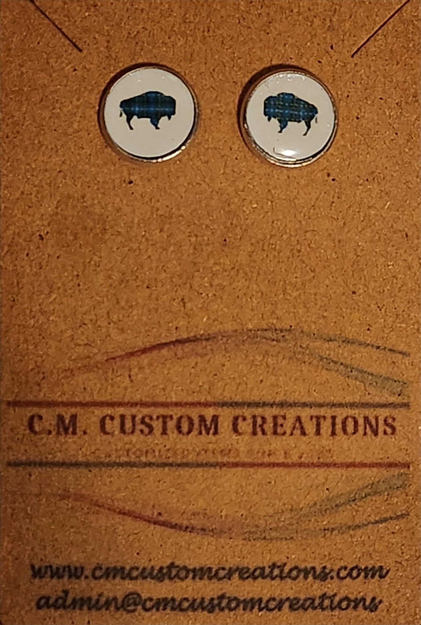 Plaid Buffalo Earrings - CM Custom CreationsPlaid Buffalo EarringsearringsCM Custom Creations