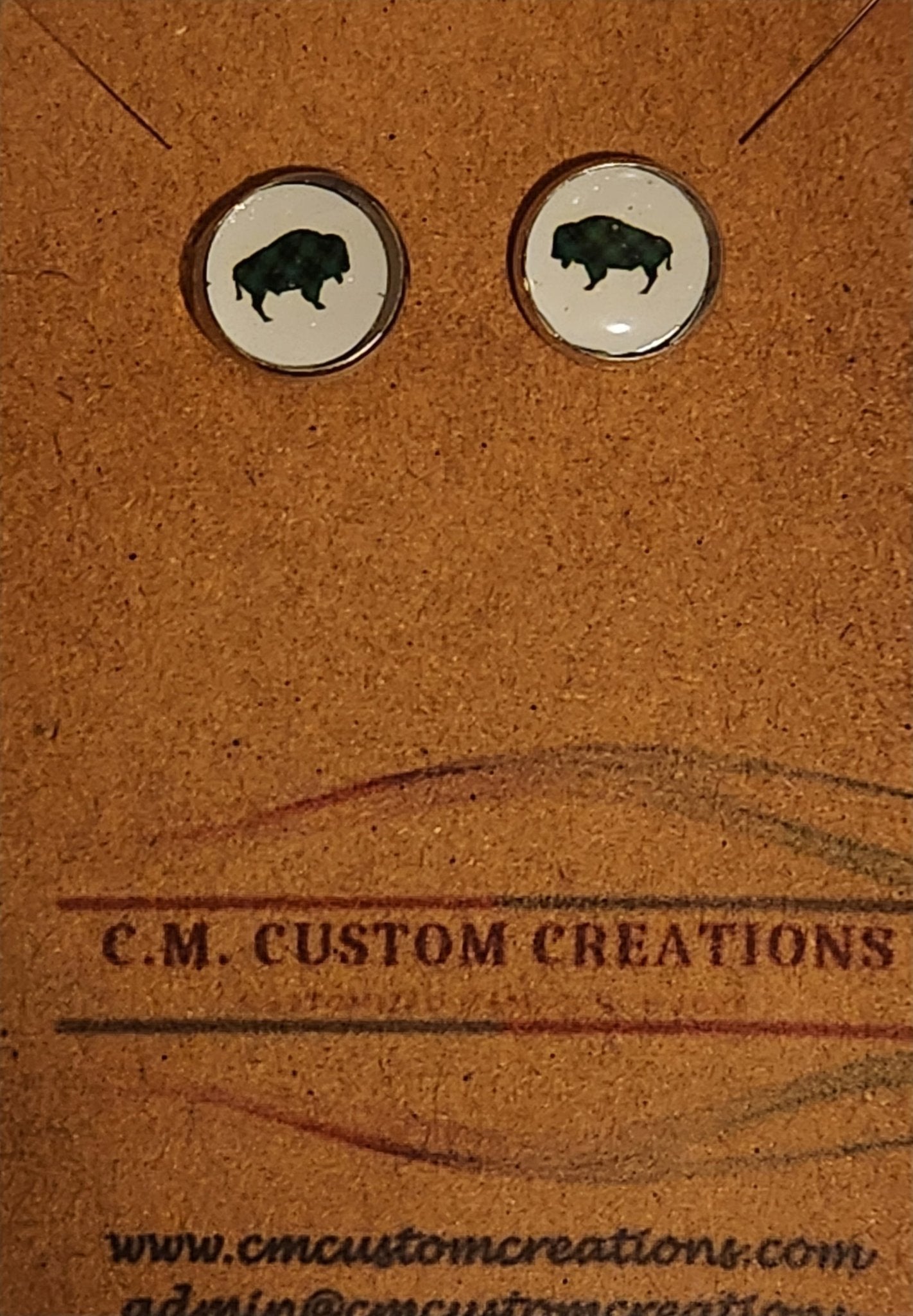 Plaid Buffalo Earrings - CM Custom CreationsPlaid Buffalo EarringsearringsCM Custom Creations