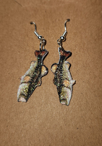 Wholesale Large Mouth Bass French wire earrings