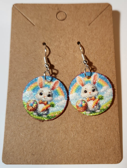 Easter Bunny French Wire Earrings