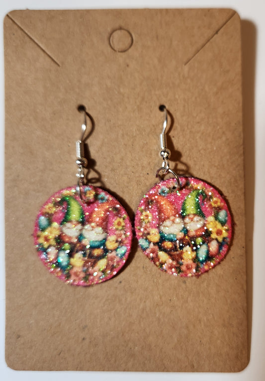 Easter Gnome French Wire Earrings
