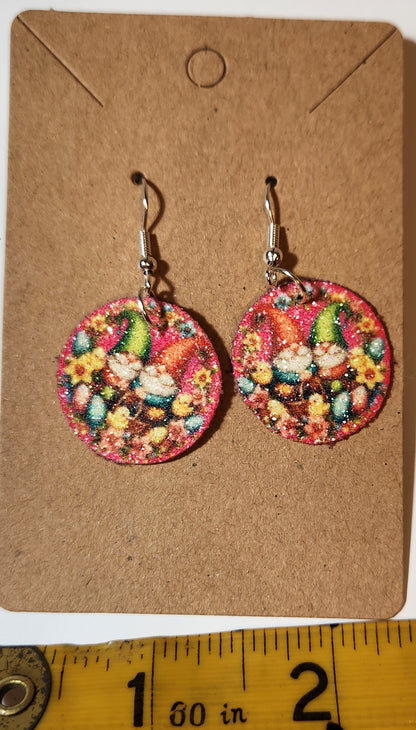 Easter Gnome French Wire Earrings