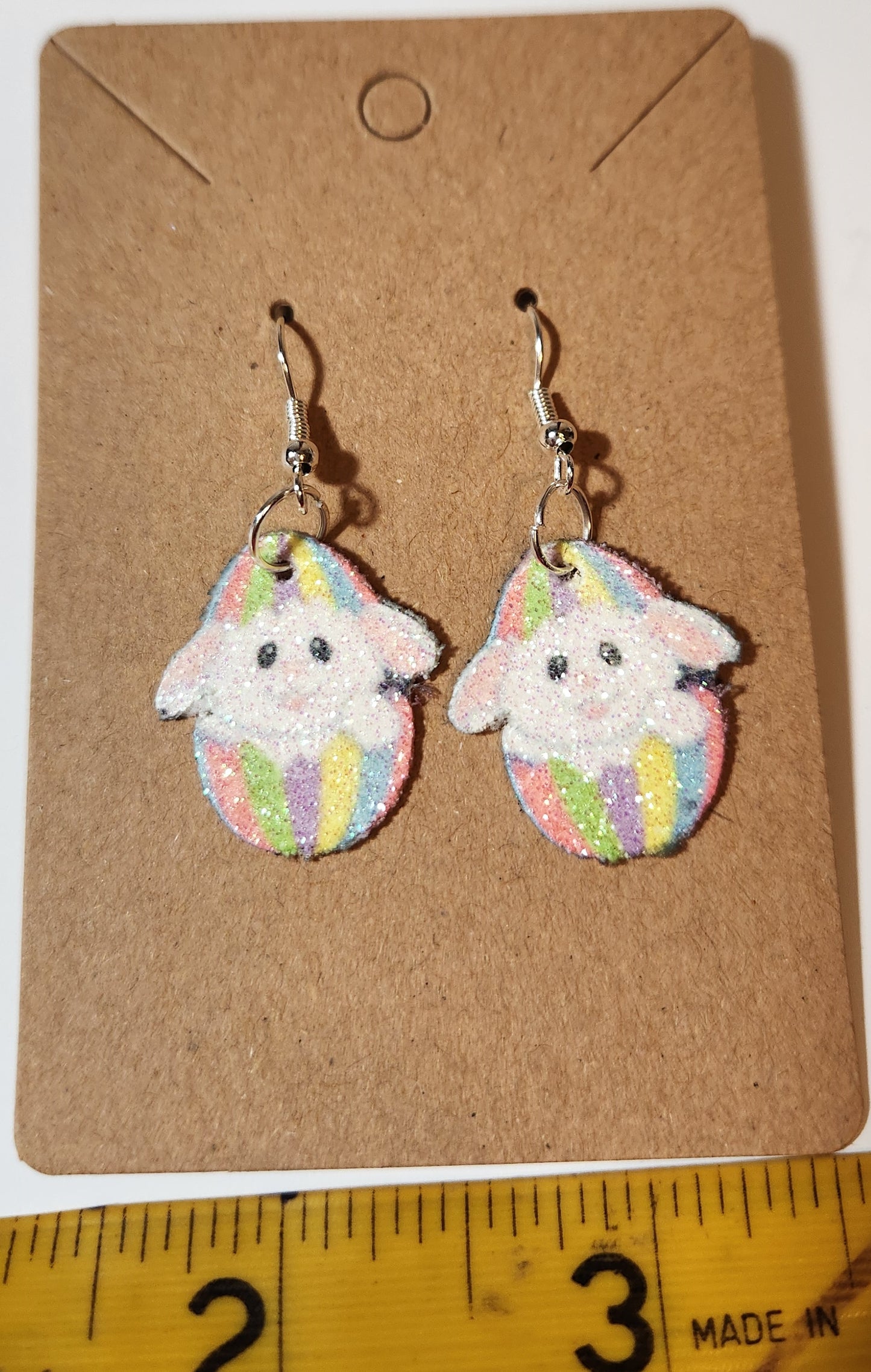 Bunny in Easter Egg French Wire Earrings