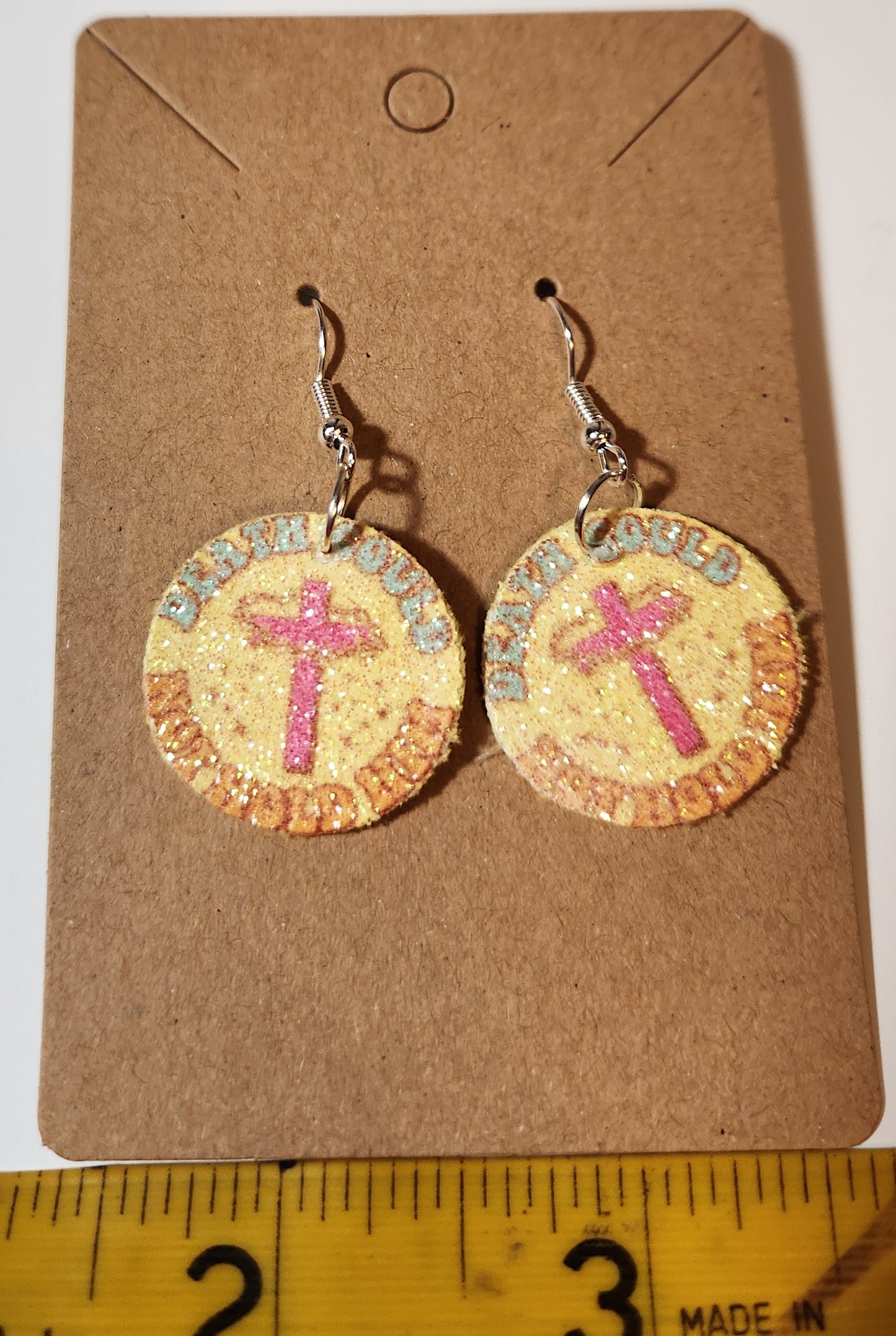 "Death Could Not Hold Him" French Wire Earrings