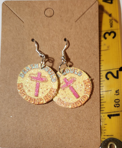 "Death Could Not Hold Him" French Wire Earrings