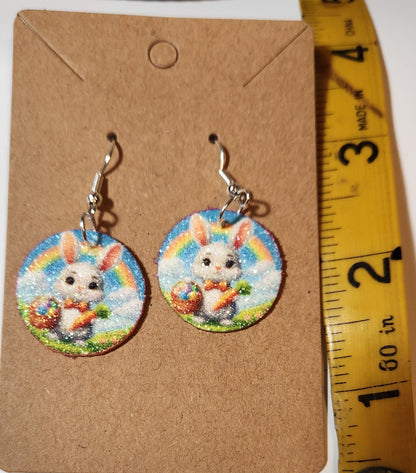 Easter Bunny French Wire Earrings