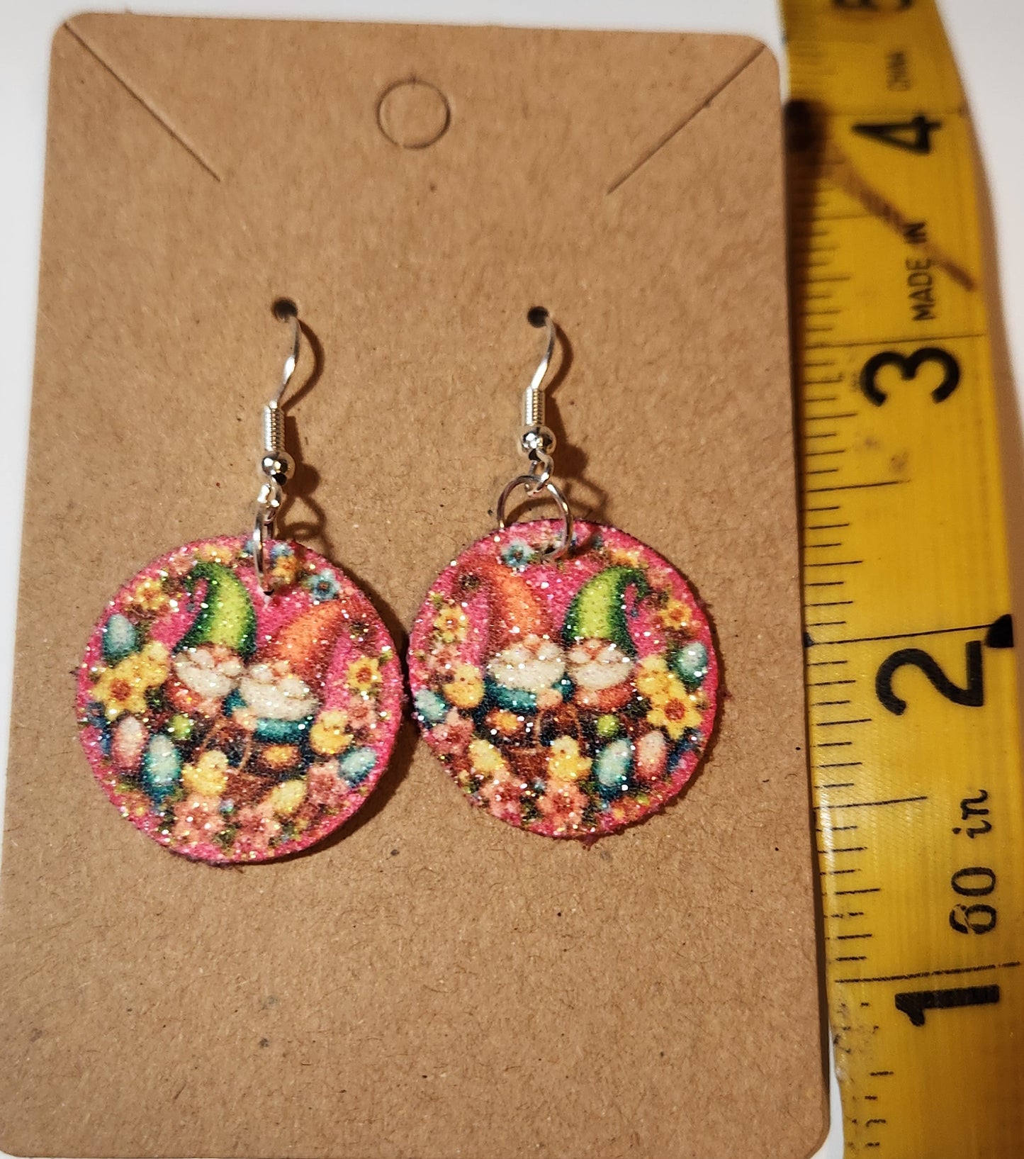 Easter Gnome French Wire Earrings