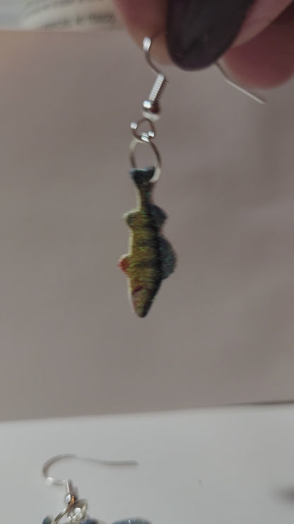 Perch French wire earrings