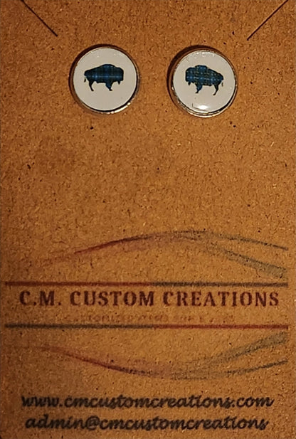 Plaid Buffalo Earrings - CM Custom CreationsPlaid Buffalo EarringsearringsCM Custom Creations