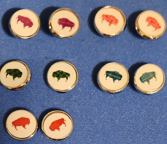 Plaid Buffalo Earrings - CM Custom CreationsPlaid Buffalo EarringsearringsCM Custom Creations