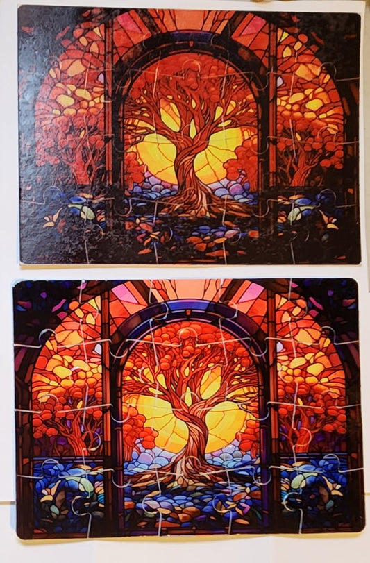 Tree of life 20 piece puzzle and matching keychain - CM Custom CreationsTree of life 20 piece puzzle and matching keychainPuzzleCM Custom Creations